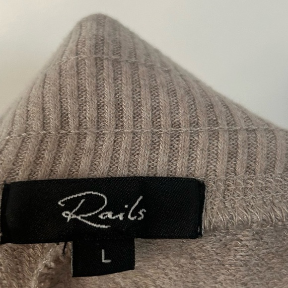 Rails Kingston Heather Brown Embroidered Stars Pants Joggers size large - Picture 10 of 13